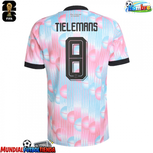 Camiseta Bélgica Youri Tielemans #8 Segunda Equipación Replica Mundial 2026 mangas cortas